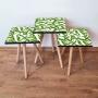 HANAH HOME Set 3 stočića 3Shp253 Green - slika 1