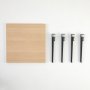 HANAH HOME Sto za kafu Halicheron Wooden Black - slika 4