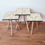 HANAH HOME Set 3 stočića 3Shp258 White - slika 1