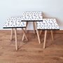 HANAH HOME Set 3 stočića 3Shp259 Navy Blue - slika 1