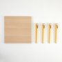 HANAH HOME Sto za kafu Halicheron Wooden Yellow - slika 4