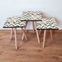 HANAH HOME Set 3 stočića 3Shp268 White - slika 1
