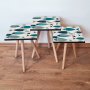 HANAH HOME Set 3 stočića 3Shp269 White - slika 1