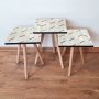 HANAH HOME Set 3 stočića 3Shp273 White - slika 1