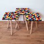 HANAH HOME Set 3 stočića 3Shp276 Multicolor - slika 1