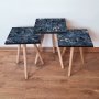 HANAH HOME Set 3 stočića 3Shp278 Navy Blue - slika 1