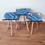 HANAH HOME Set 3 stočića 3Shp290 Navy Blue - slika 1