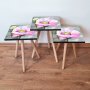 HANAH HOME Set 3 stočića 3Shp299 White - slika 1