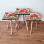 HANAH HOME Set 3 stočića 3Shp301 Red - slika 1