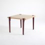 HANAH HOME Sto za kafu Halicheron Wooden Burgundy - slika 3