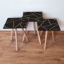 HANAH HOME Set 3 stočića 3Shp334 Black - slika 1