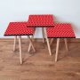 HANAH HOME Set 3 stočića 3Shp337 Red - slika 1