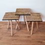 HANAH HOME Set 3 stočića 3Shp344 Brown - slika 1
