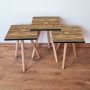 HANAH HOME Set 3 stočića 3Shp345 Brown - slika 1