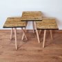 HANAH HOME Set 3 stočića 3Shp348 Camel - slika 1