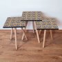 HANAH HOME Set 3 stočića 3Shp35 Navy Blue - slika 1
