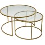 HANAH HOME Sto za kafu Belarus 80 Gold Transparent - slika 4