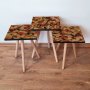 HANAH HOME Set 3 stočića 3Shp350 Camel - slika 1