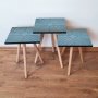 HANAH HOME Set 3 stočića 3Shp362 Blue - slika 1