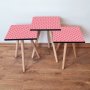 HANAH HOME Set 3 stočića 3Shp369 Pink - slika 1