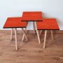 HANAH HOME Set 3 stočića 3Shp371 Red - slika 1