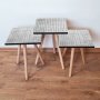 HANAH HOME Set 3 stočića 3Shp373 Grey - slika 1