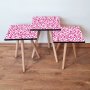 HANAH HOME Set 3 stočića 3Shp378 Fuchsia - slika 1