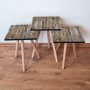 HANAH HOME Set 3 stočića 3Shp381 Brown - slika 1