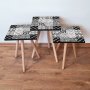 HANAH HOME Set 3 stočića 3Shp384 Black - slika 1