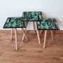 HANAH HOME Set 3 stočića 3Shp387 Blue - slika 1