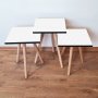 HANAH HOME Set 3 stočića 3Shp399 White - slika 1