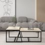 HANAH HOME Sto za kafu Minimal Travertine - slika 2