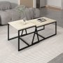 HANAH HOME Sto za kafu Minimal Travertine - slika 1