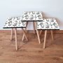 HANAH HOME Set 3 stočića 3Shp400 White - slika 1