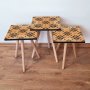 HANAH HOME Set 3 stočića 3Shp43 Salmon - slika 1