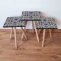 HANAH HOME Set 3 stočića 3Shp47 Navy Blue - slika 1