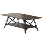 HANAH HOME Sto za kafu Tisra Walnut Black - slika 3
