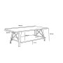 HANAH HOME Sto za kafu Tisra Walnut Black - slika 4