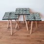 HANAH HOME Set 3 stočića 3Shp54 Green - slika 1