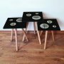 HANAH HOME Set 3 stočića 3Shp65 Black - slika 1