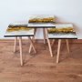 HANAH HOME Set 3 stočića 3Shp81 White - slika 1