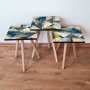 HANAH HOME Set 3 stočića 3Shp84 Navy Blue - slika 1