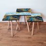 HANAH HOME Set 3 stočića 3Shp90 Navy Blue - slika 1