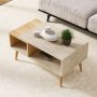 HANAH HOME Sto za kafu Austin Travetine Sapphire Hrast - slika 2