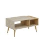 HANAH HOME Sto za kafu Austin Travetine Sapphire Hrast - slika 3