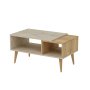 HANAH HOME Sto za kafu Austin Travetine Sapphire Hrast - slika 5