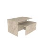 HANAH HOME Set 2 stočića Twins Travertine - slika 4