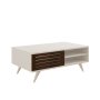 HANAH HOME Sto za kafu Grande Walnut White - slika 4