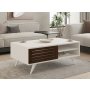 HANAH HOME Sto za kafu Grande Walnut White - slika 1