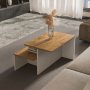 HANAH HOME Set 2 stočića Twins Oak White - slika 3
